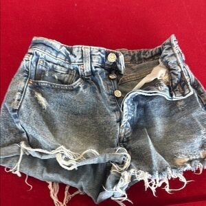 Target Blue Jean Shorts Distressed Frayed Hem